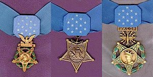Three medals of honor
